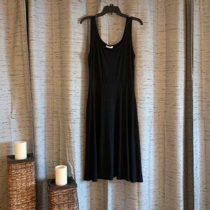Olivia Rae Black Maxi Dress with pockets, Size L.